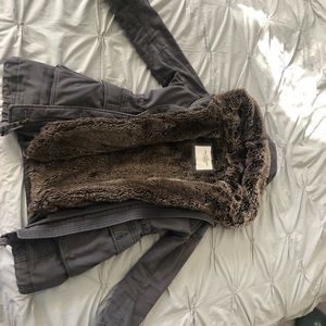 Abercrombie & Fitch Faux Fur-Lined Parka